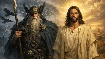 Gegenüberstellung von Odin und Jesus