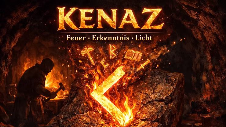 Kenaz – Die Rune des Feuers, der Erkenntnis und des schöpferischen Lichts