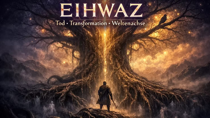 Die Rune Eihwaz – Tod, Transformation und die Achse zwischen den Welten